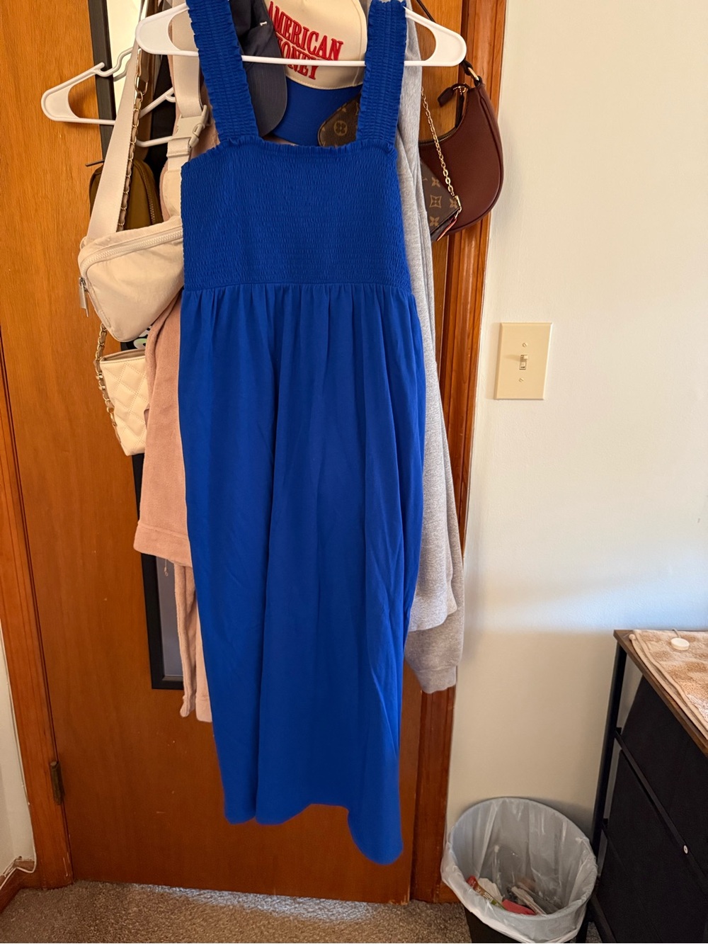 Old Navy Royal Blue Sleeveless Smocked Maxi Dress
